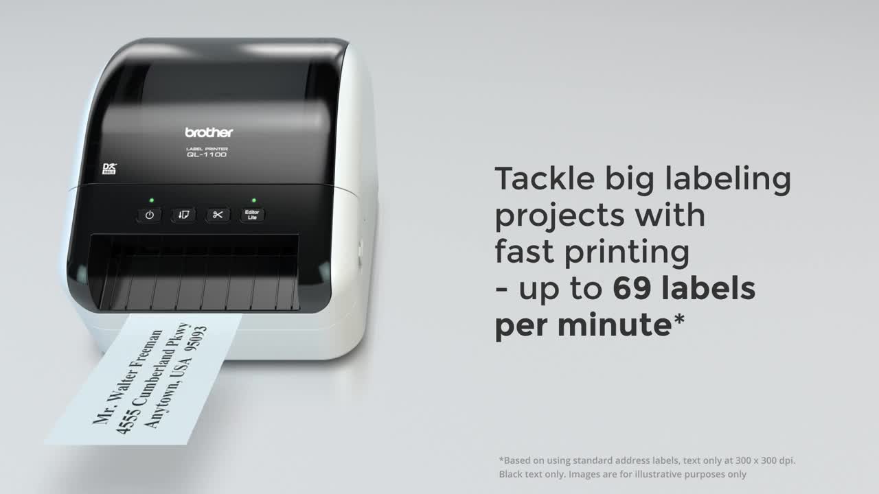 Amazon.com: Brother QL-1100 Wide Format, Postage and Barcode